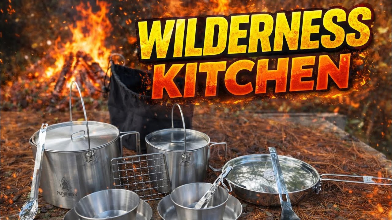 PATHFINDER Woodland Chef Kit 2.0 in a Canvas Bag