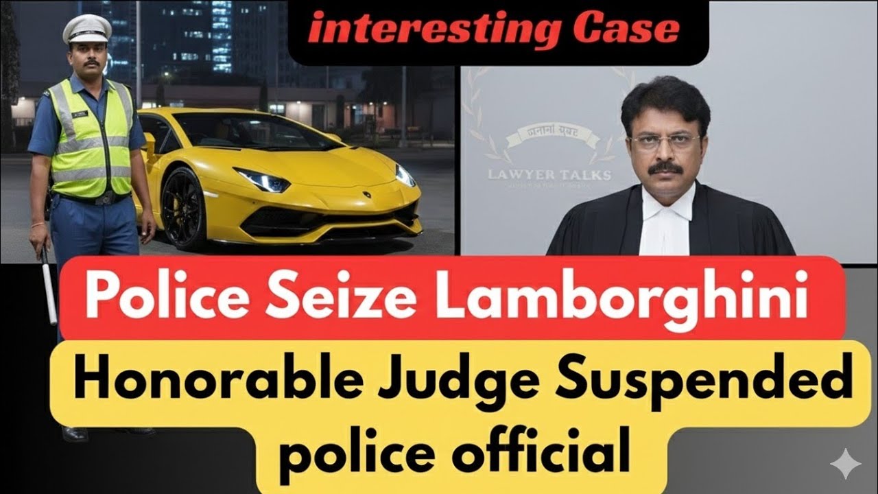Police Seize Lamborghini car honorable Judge Suspended police official #lamborghini #police 