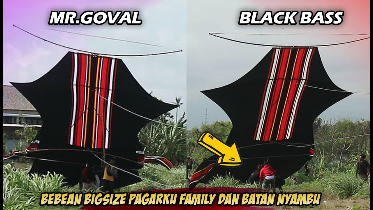 MR. GOVAL dan BLACK BASS, Layangan Bebean BIGSIZE PAGARKU FAMILY dan BATAN NYAMBU