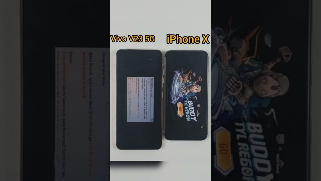 Vivo V23 5G vs iPhone X Pubg Test💥 Which one is faster???#shorts