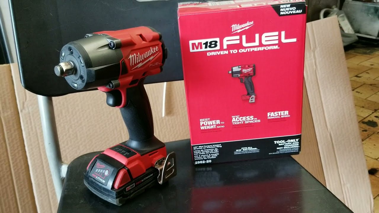 Milwaukee 2962 mid torque impact gun Honda crank bolts and wheels.