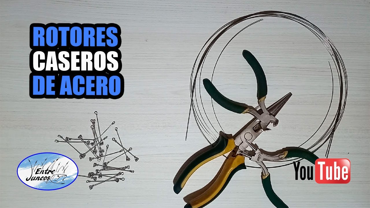 TUTORIAL ROTORES DE ALAMBRE DE ACERO INOXIDABLE PARA PESCA, FACIL BUENO Y BARATO