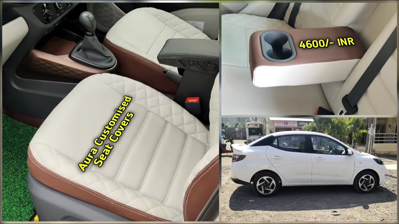 Hyundai Aura Airbag Compatible Seat Cover Bucket Fitting Seatcover