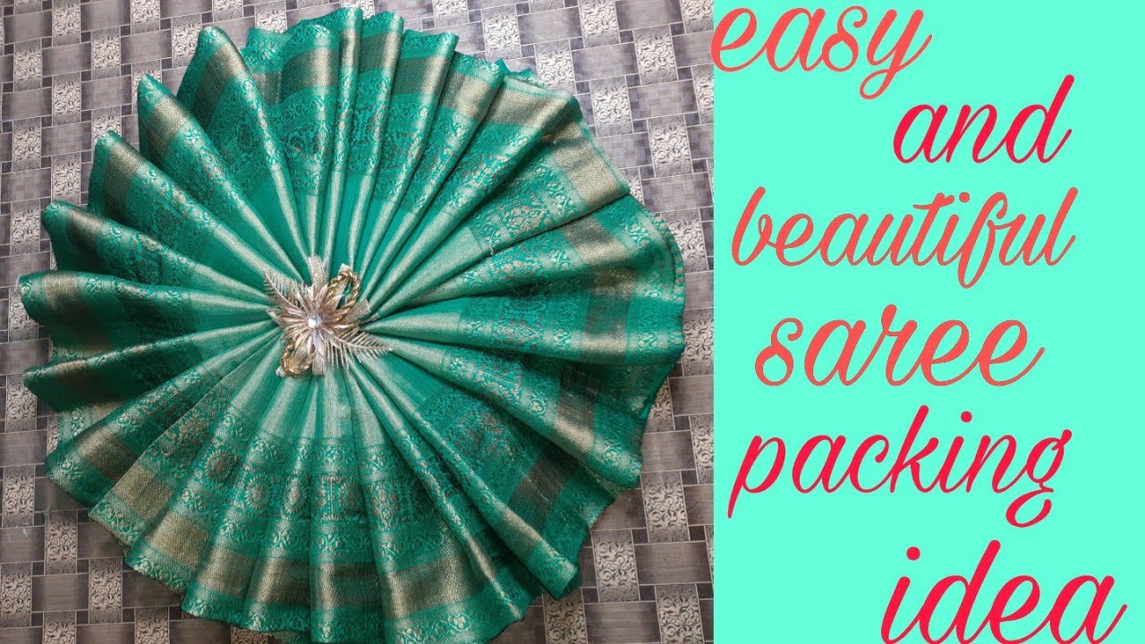 Easy And Simple Saree Packing Idea | Flower Saree Packing | Tanya Khanna