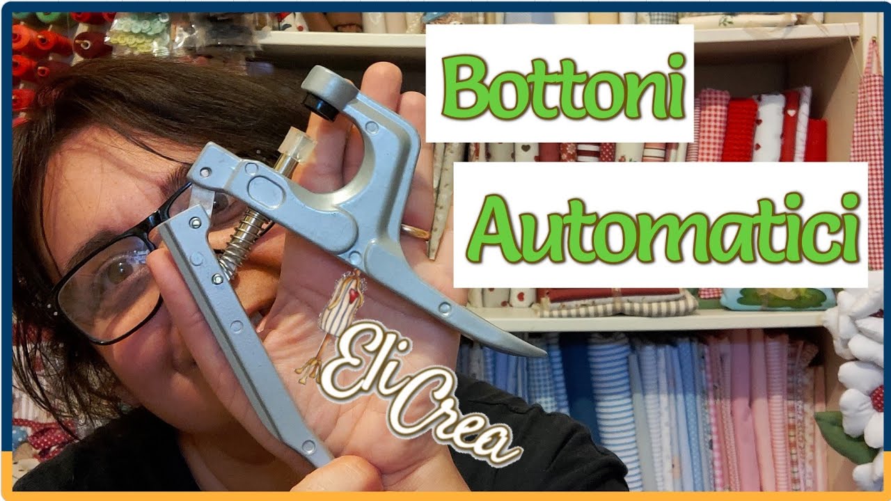 pinza per Bottoni a pressione come usarla  - #elicrea cucito creativo