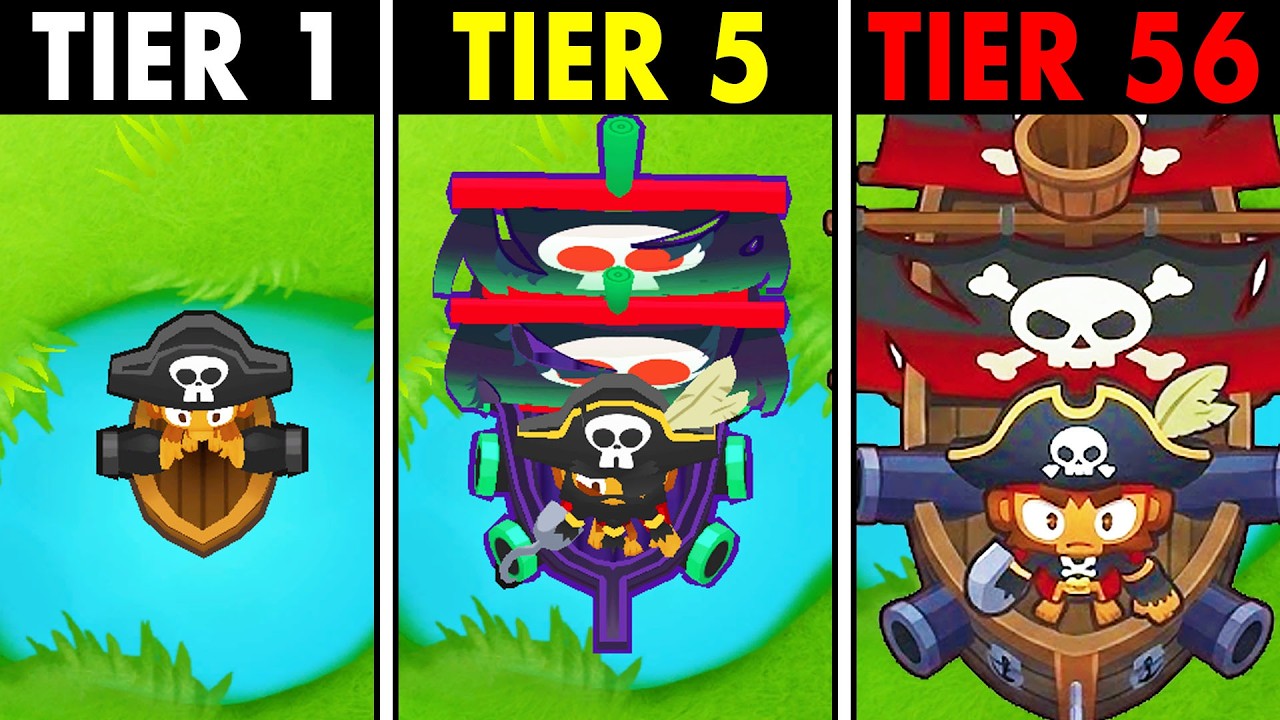 Dodałem 51 NOWYCH Ulepszeń do Pirata w Bloons TD 6