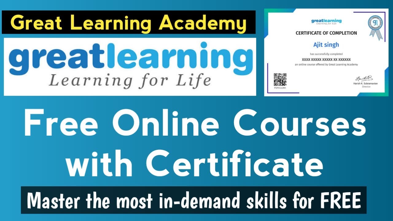 Бесплатные курсы с сертификатами от Great Learning Academy
