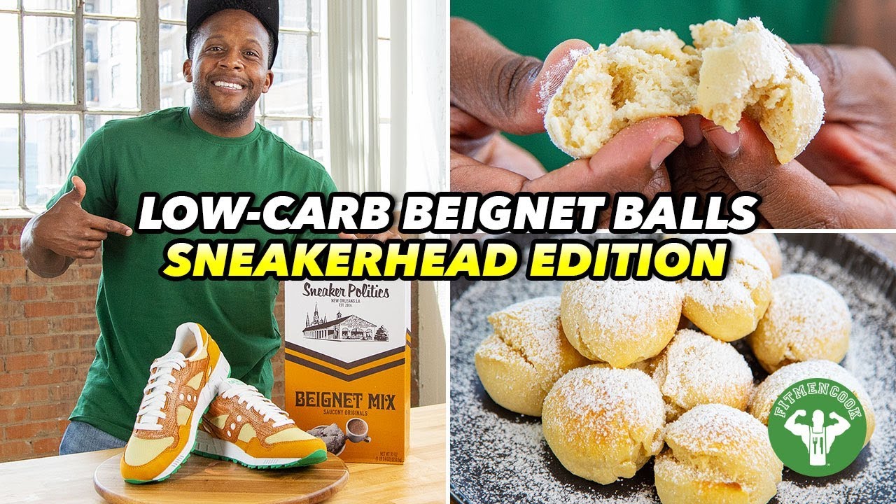 Air-Fried Low-Carb Beignet Balls + Unboxing Cafe Du Monde Sneakers