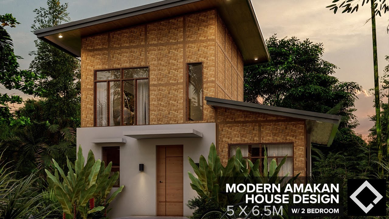 Modern Amakan House (5x6.50m) /  Bahay Kubo w/ 2 Bedrooms