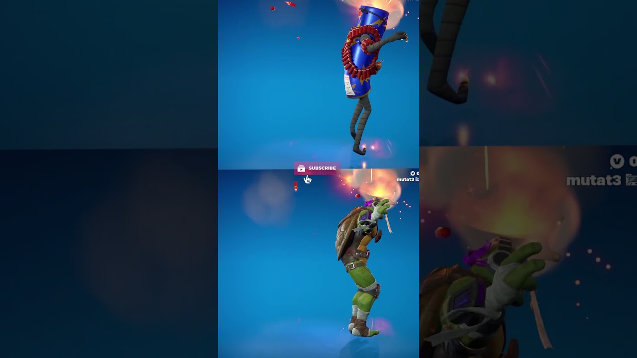 Donatello doing Short Fuse Built In Emote #fortnite