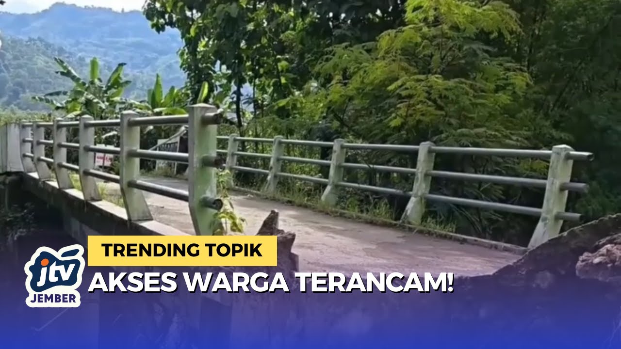 Jembatan Desa di Ponorogo Ambrol Ketiga Kalinya