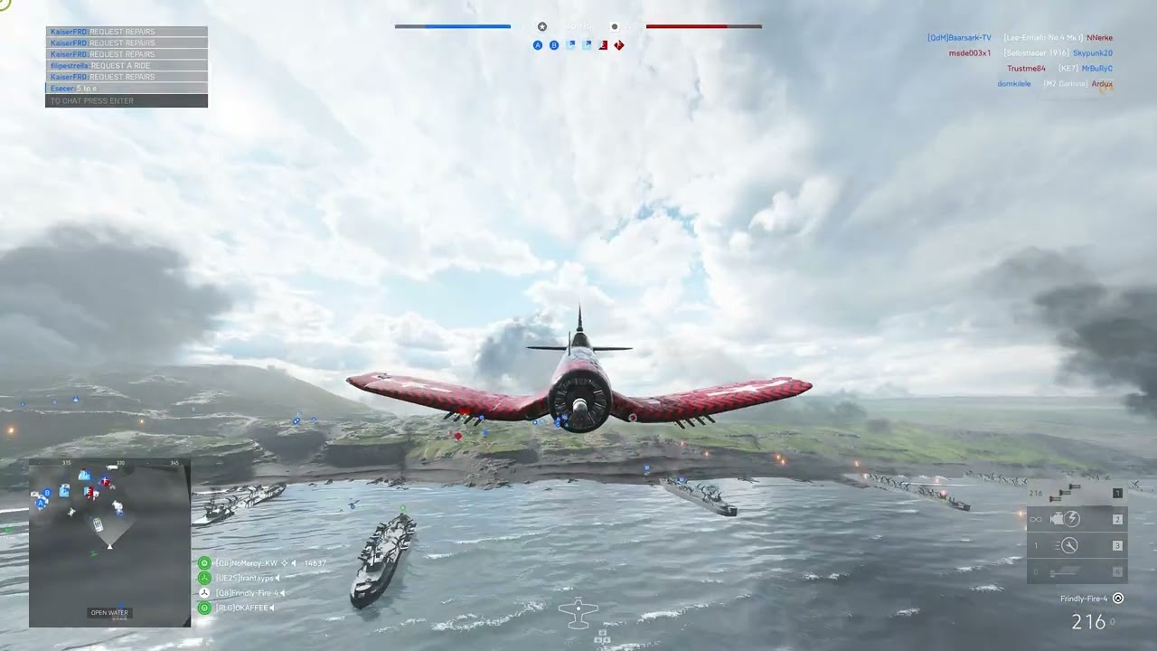 Corsair F4U-1C Plane | Iwo Jima Map | 42-0 | Battlefield V Full Game Play