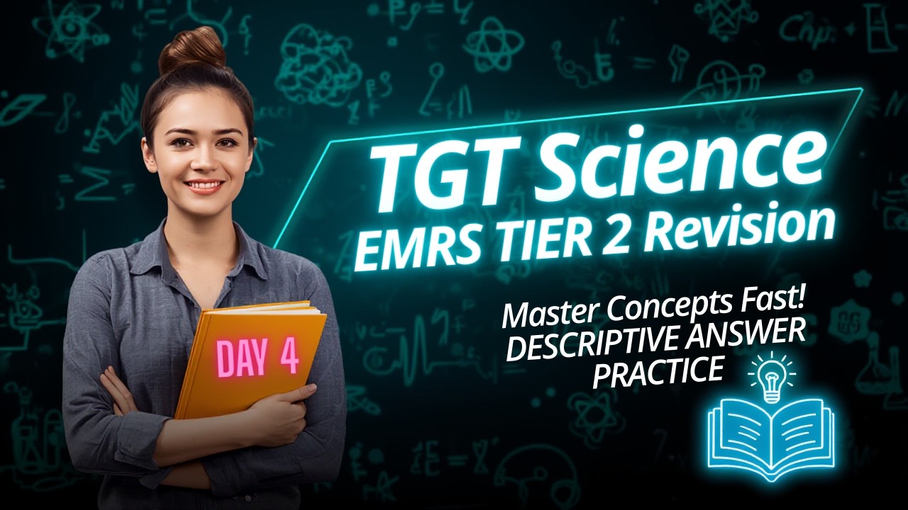 🔥🎯TGT Science EMRS DESCRIPTIVE ANSWER WRITING|👩‍🏫👨‍🏫 TIER 2 | DAY 4✅ ch-CHEMICAL SUBSTANCES