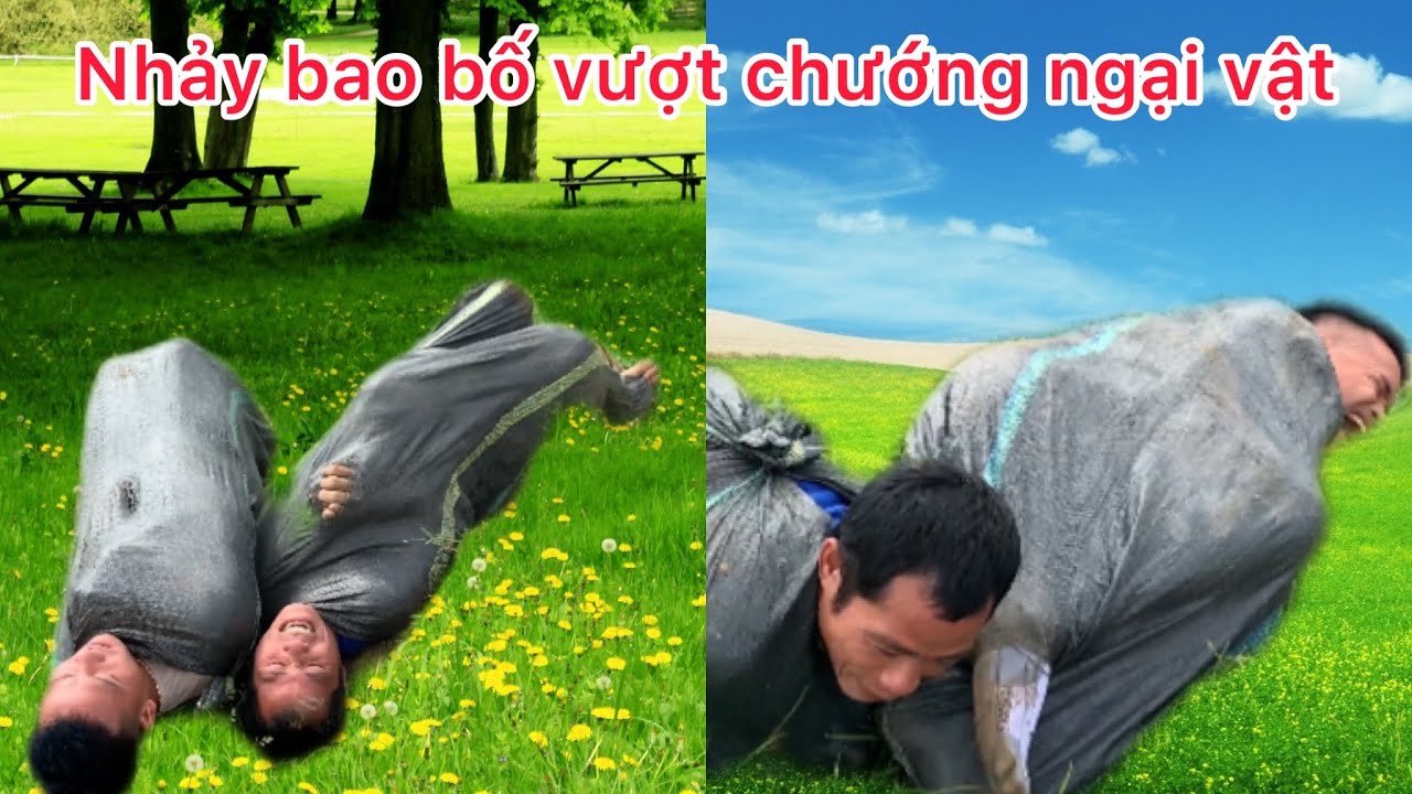 Ai sẽ là người chiến thắng trong cuộc thi nhảy bao bố vượt chướng ngại vật