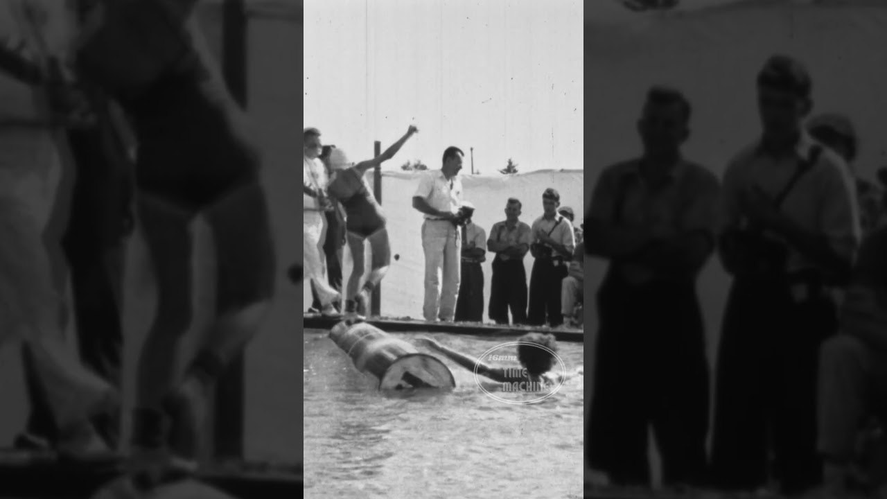 The Lady Log Roller Champions of 1948! #LogRolling #Lumberjacks #TimberSports  #1940s