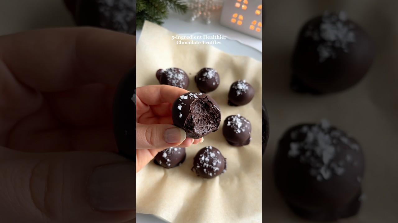 Полезные шоколадные трюфели из 5 ингредиентов😍 Рецепт в описании 