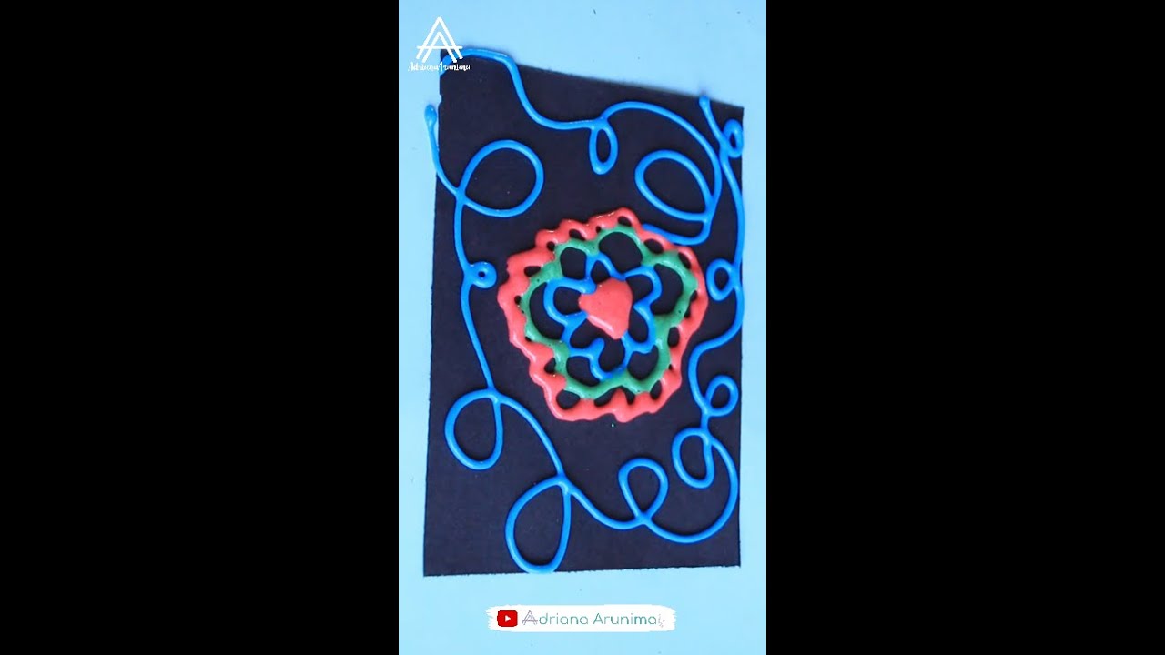 Pintura 3D s&uacute;per f&aacute;cil | Pintura con relieve | Arte f&aacute;cil