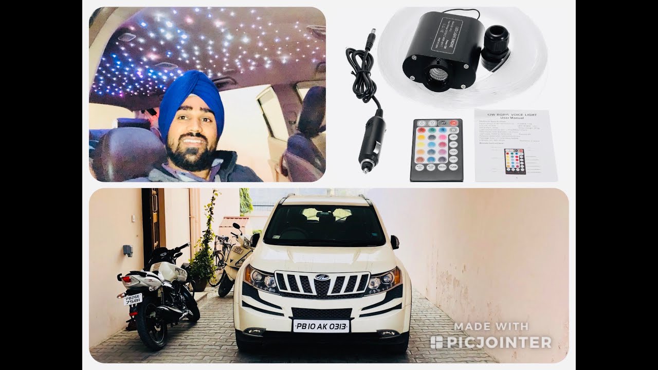 How to install ROLLS ROYCE STAR ROOF in your Car | XUV 500 STAR HEADLINER in HINDI