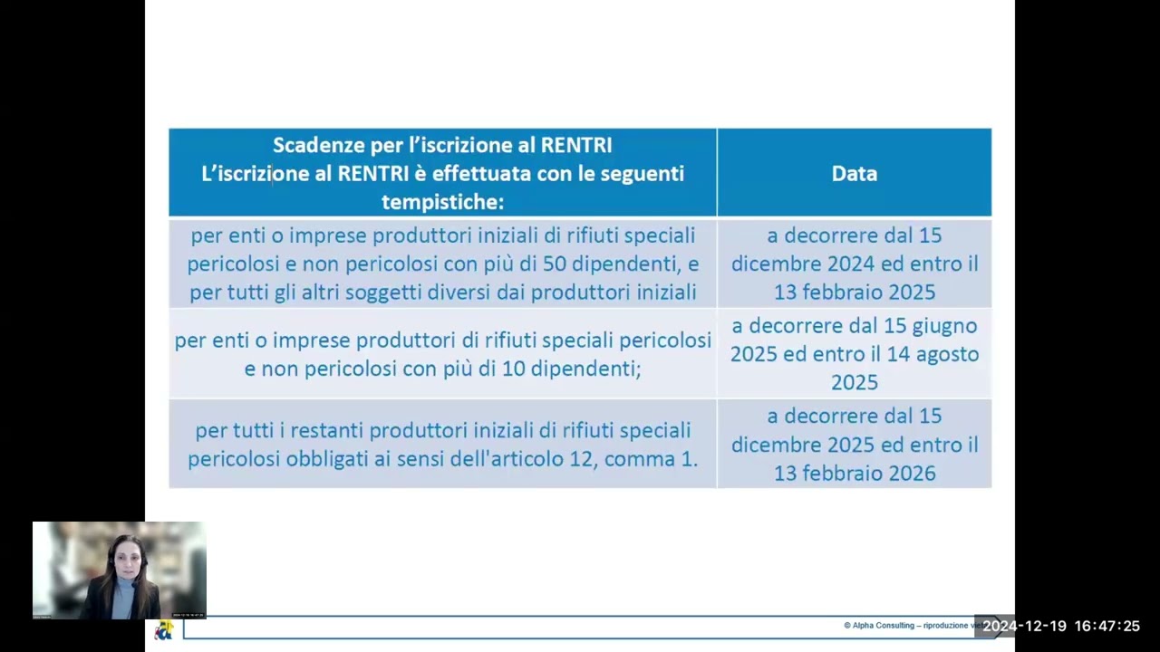Webinar - Il RENTRI