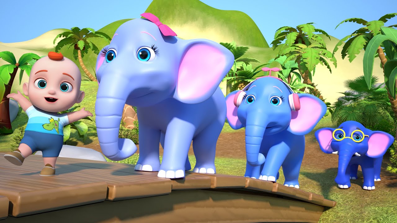 Baby Elephant Song | Five Little Elephants | Leo Nursery Rhymes & Kids Songs