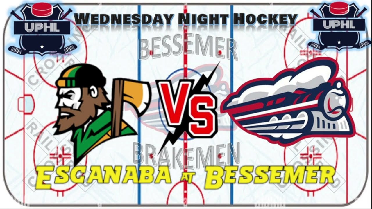 UPHL Wednesday Night Hockey: Escanaba Lumberjacks (14-7-1) @ Bessemer Brakemen (14-7-1)