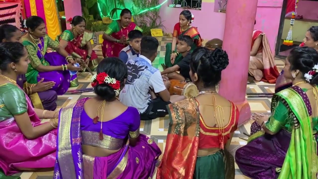 टिपऱ्यांची फुगडी || राजापूर - ताम्हणे ( गावंधरवाडी ) || कोकणातला गणेशोत्सव