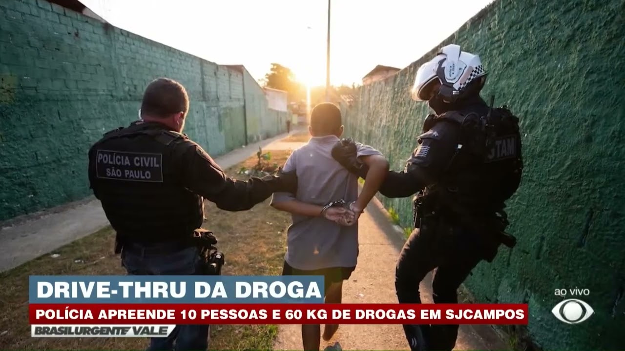 Polícia apreende 10 pessoas e 60 kg de drogas em São José dos Campos