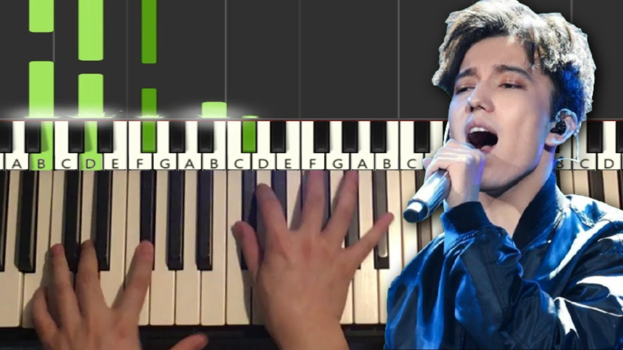 Dimash - SOS d'un terrien en détresse (Piano Tutorial Lesson)