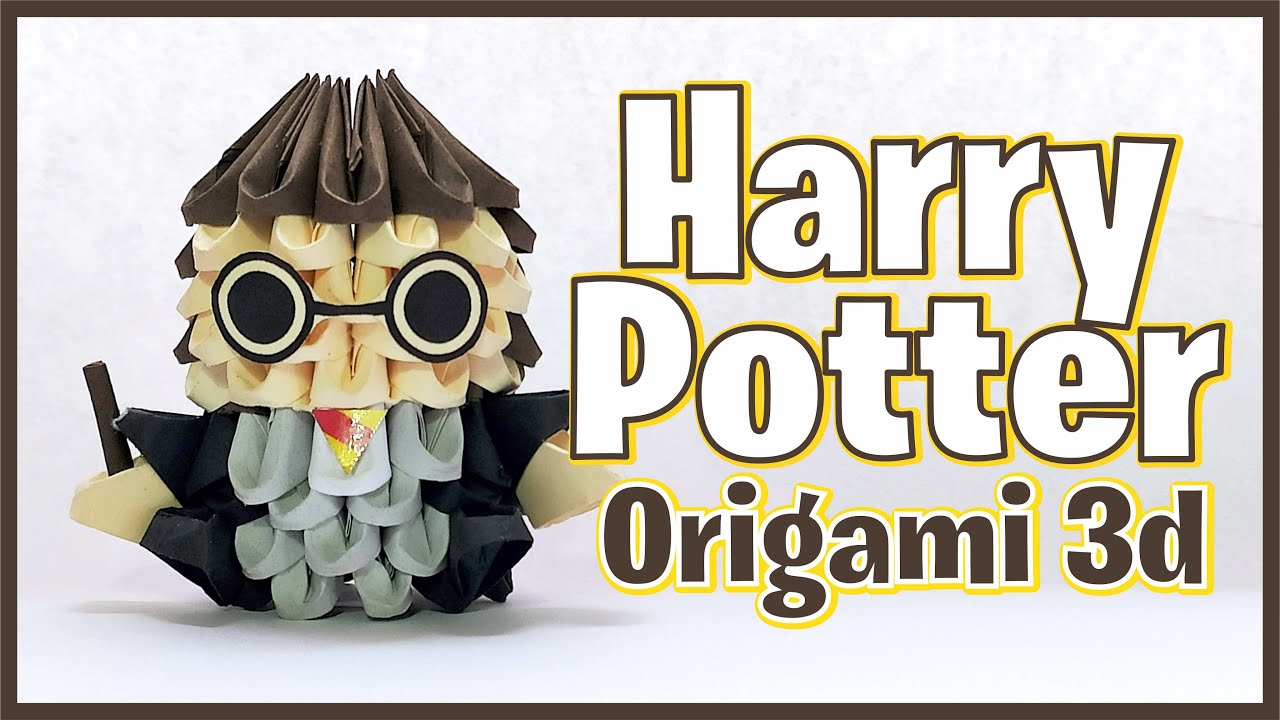 Cómo Hacer a HARRY POTTER 🧙 de ORIGAMI 3d, en Español (FÁCIL) Tutorial Paso a Paso