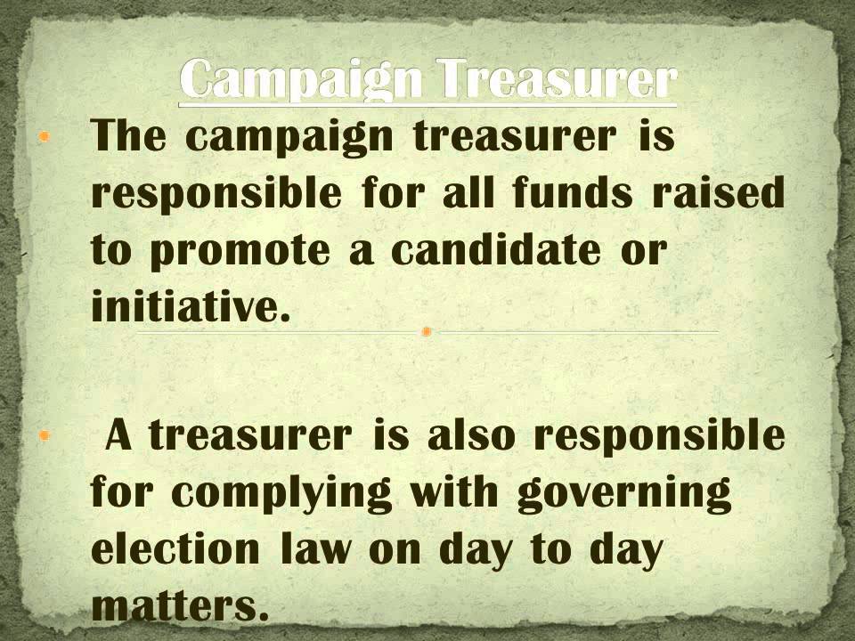 How to Win an Election  Forming a Campaign Committee