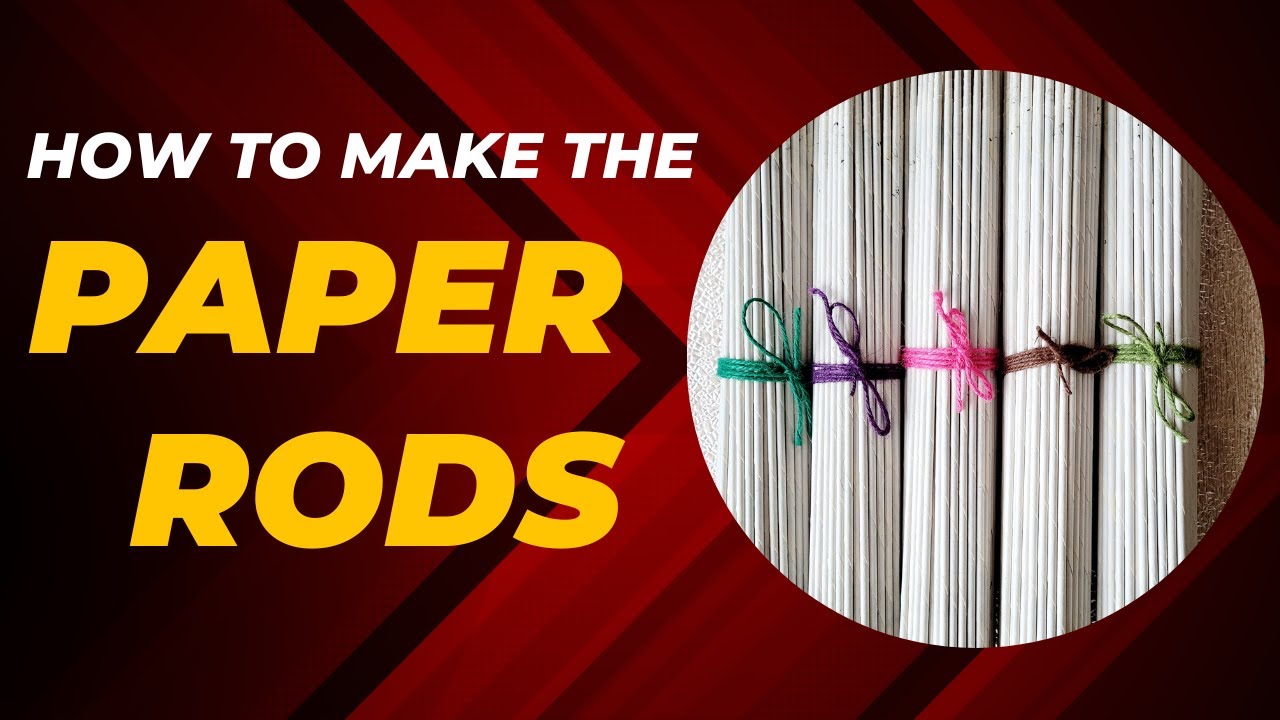 How to Make the Paper Rods for the Newspaper Baskets