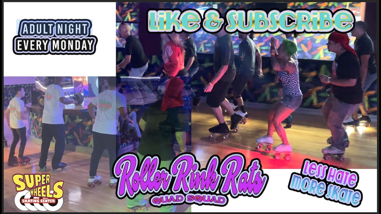 Shuffle Skating (Longer Cuts) Super Wheels Miami Florida: Roller Rink Rats Quad Squad November 2022
