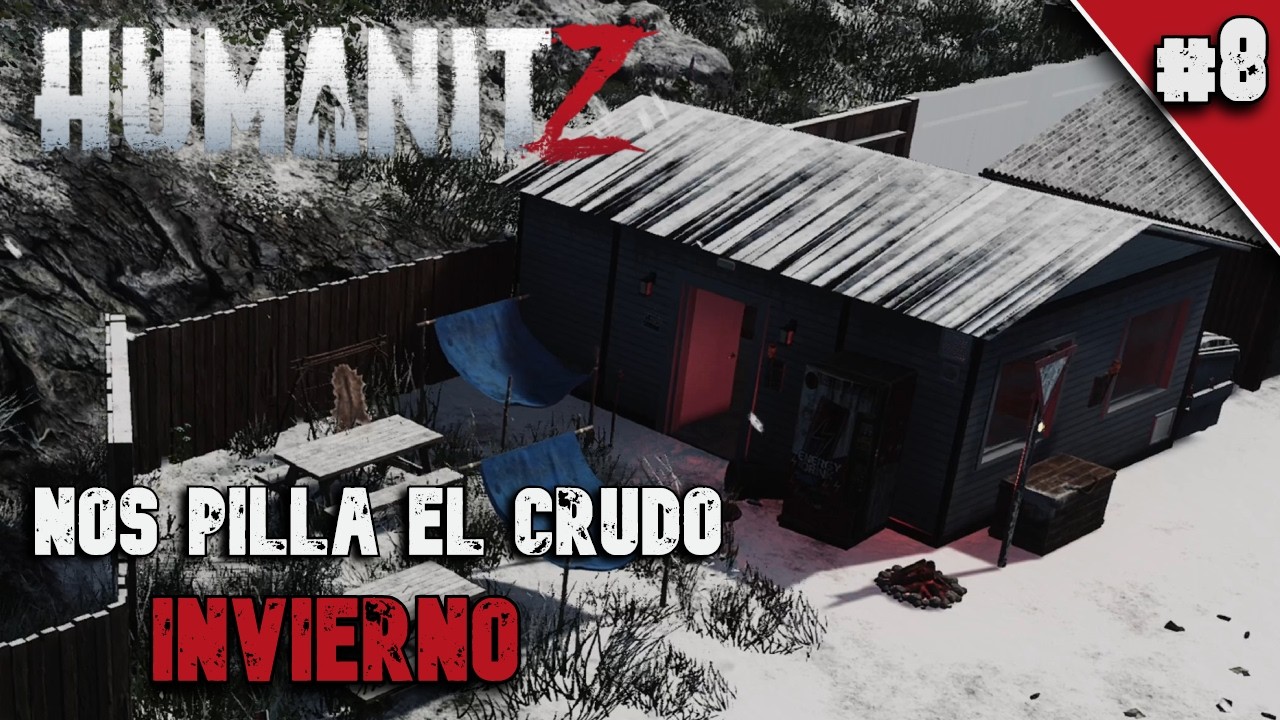 💀HumanitZ💀 (Gameplay Español 1.0.) #8 Nos pilla el crudo invierno en HumanitZ.