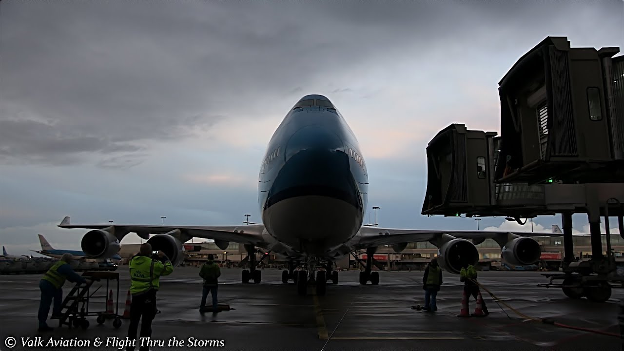 Pushback Echo77 & Final KLM747 Arrival // F4 //KL893/894 @ FO Peter Westerneng