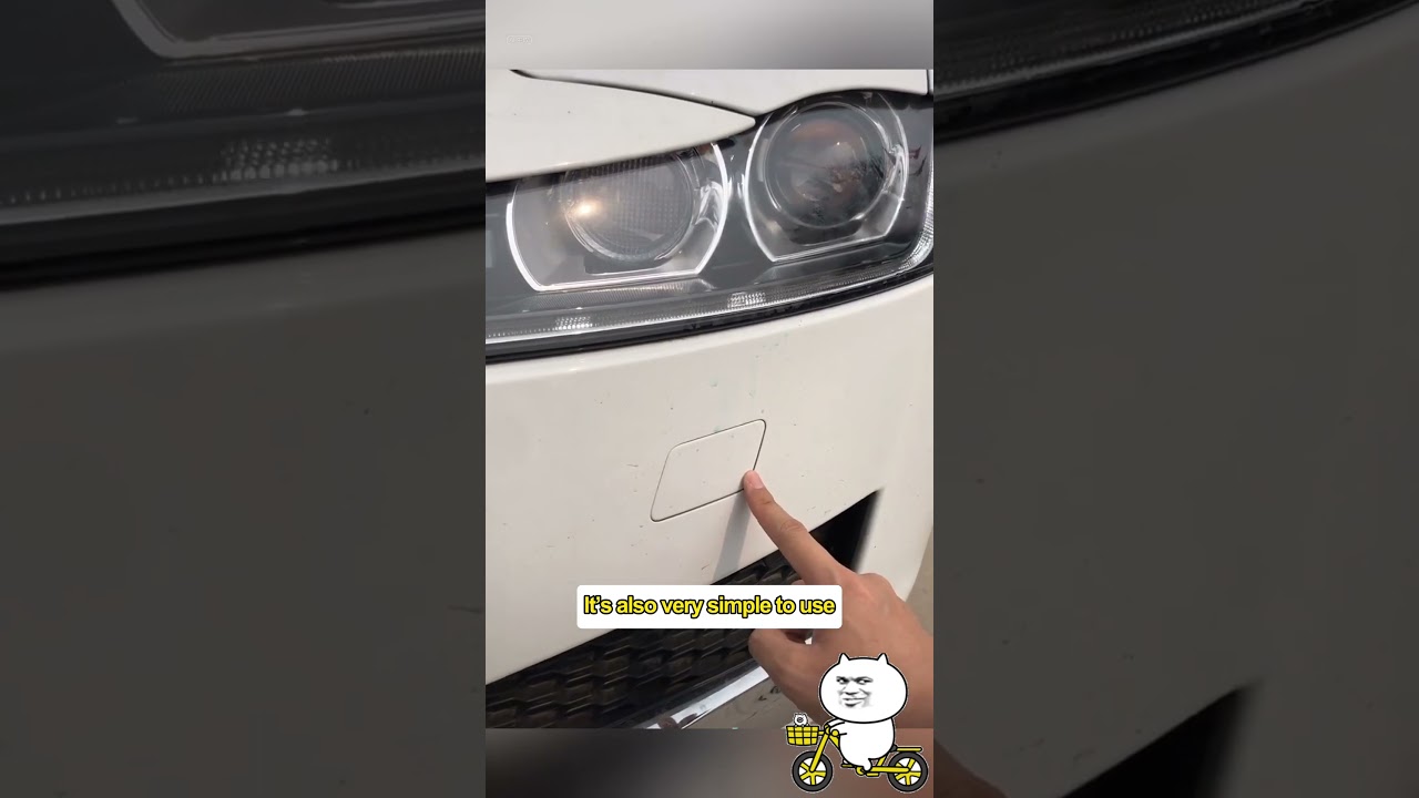 Does your car have a headlight cleaning function? #driving #car #manual #tips #learncar#cardriving