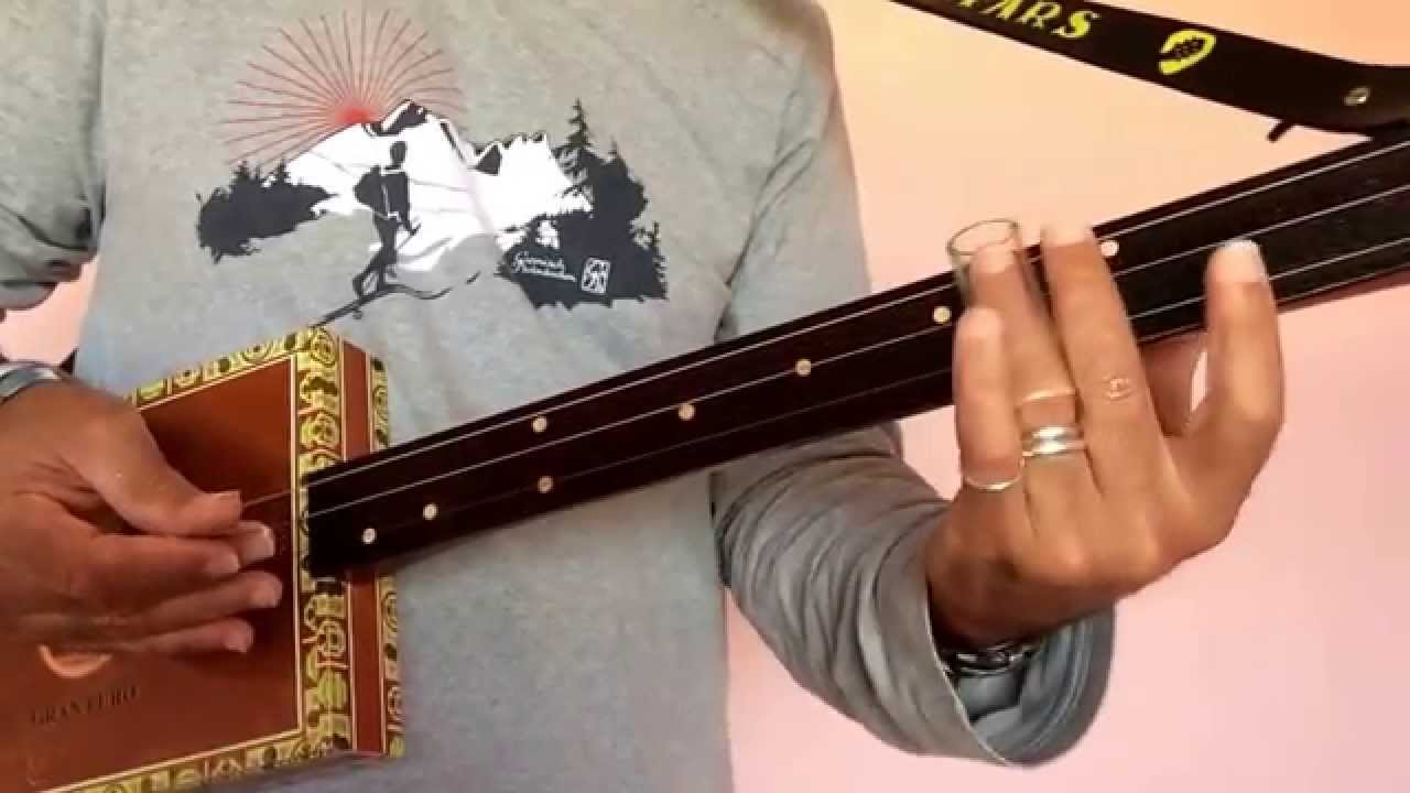 12 bar blues easy progression for a cigar box guitar