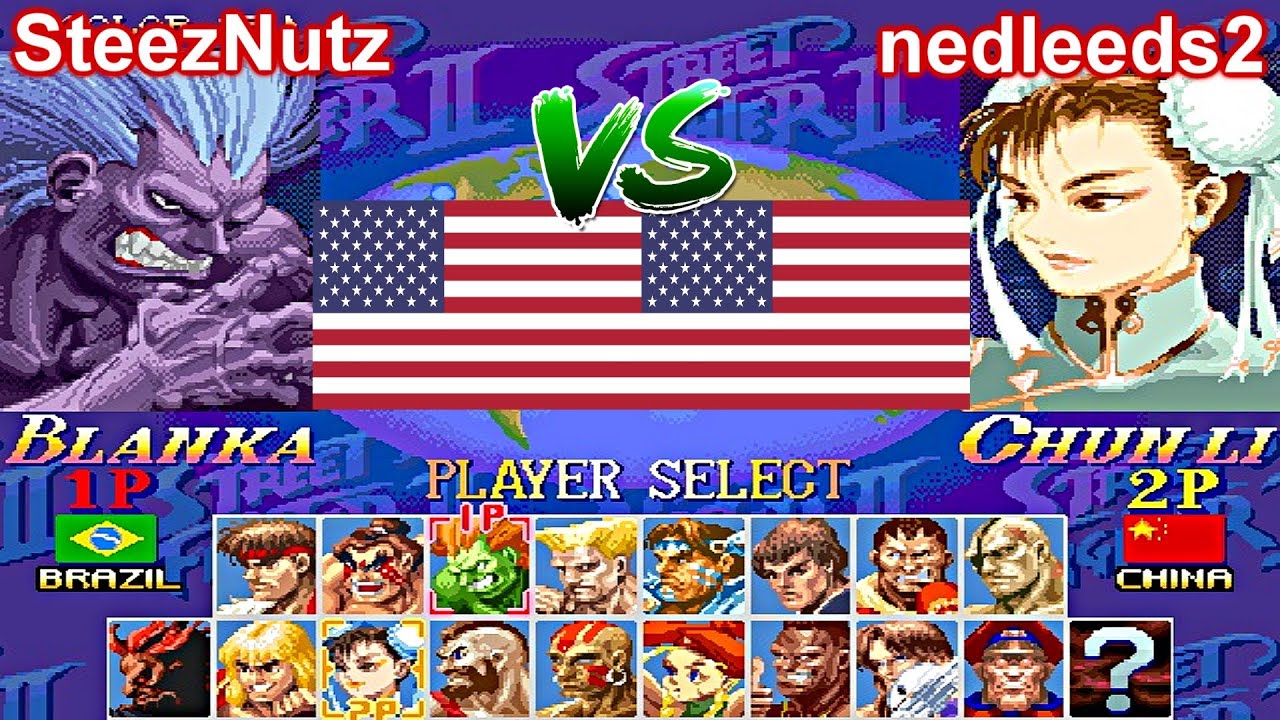 Super Street Fighter II Turbo - New Legacy [Hack] - SteezNutz vs nedleeds2 FT5
