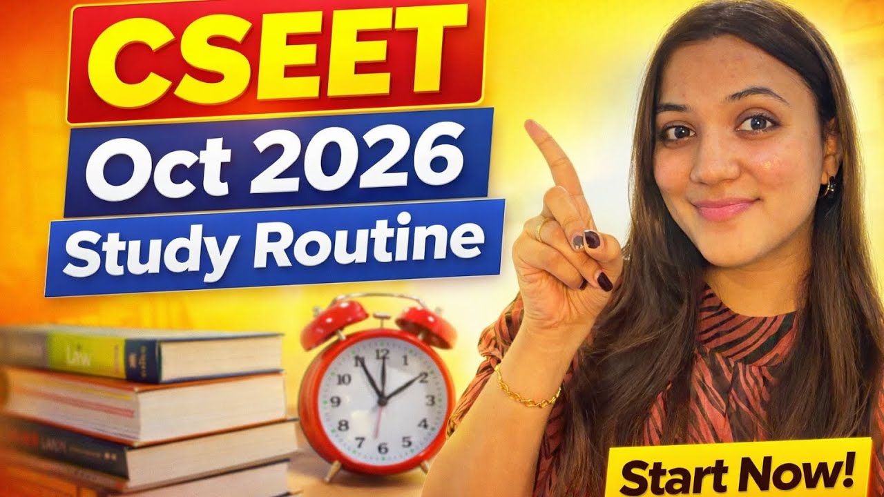 CSEET Study Plan for October 2026 attempt | Coaching, Fees, Routine, Strategy | Complete Roadmap