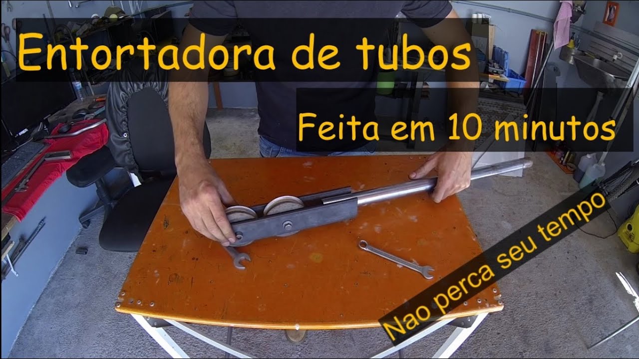 Calandra - curvadora ou entortadora de tubos em 10 minutos