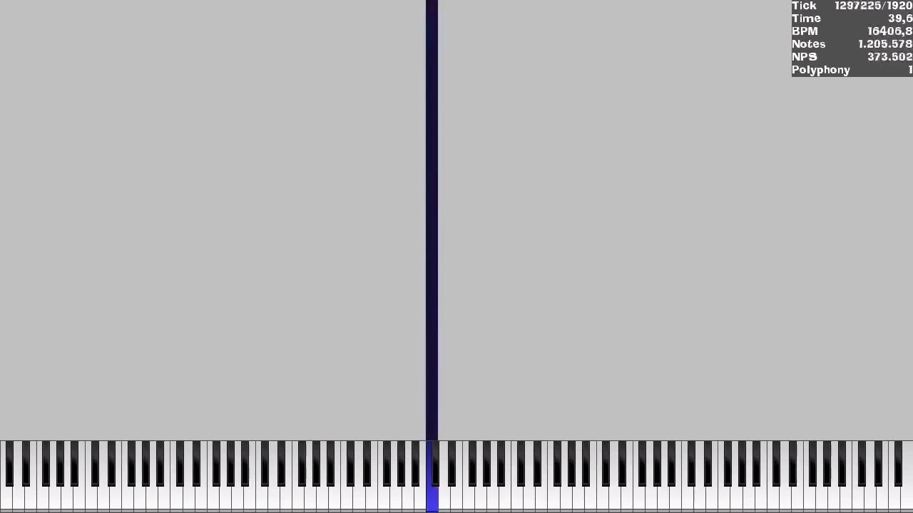 [Black MIDI] The One Repeating Note Lag Tester - 15.7 Million