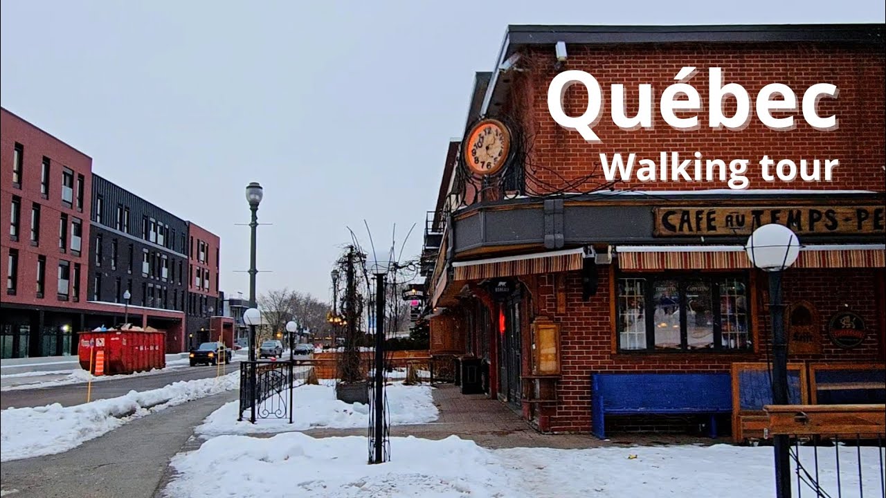 Avenue Myrand | Campus de l'Université Laval | ❄ Walking in Quebec city ❄ | December Tour 2023 [UHD]