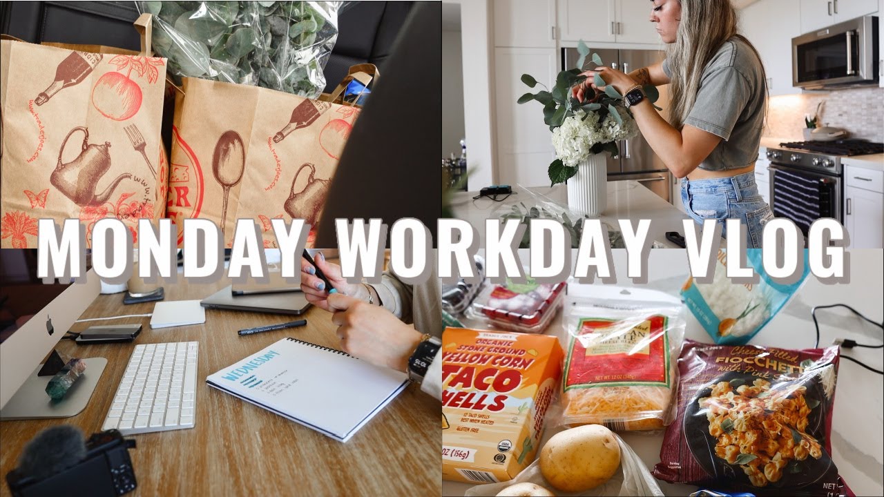 PRODUCTIVE VLOG: monday work days, meetings, grocery shopping, lash fill + ljthelabel restock