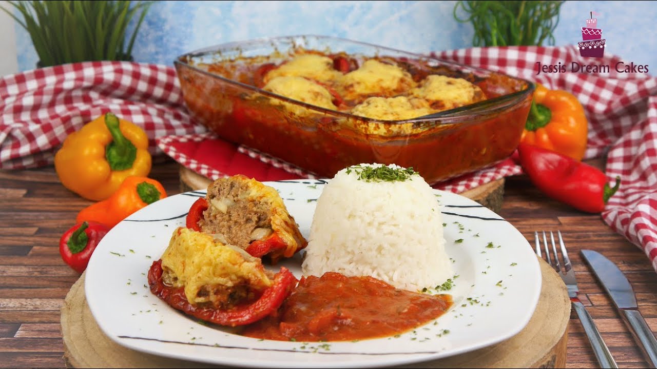 Gefüllte Paprika mit Hackfleisch 😋/ Einfach & so Lecker / Mein Lieblingsrezept!❤️