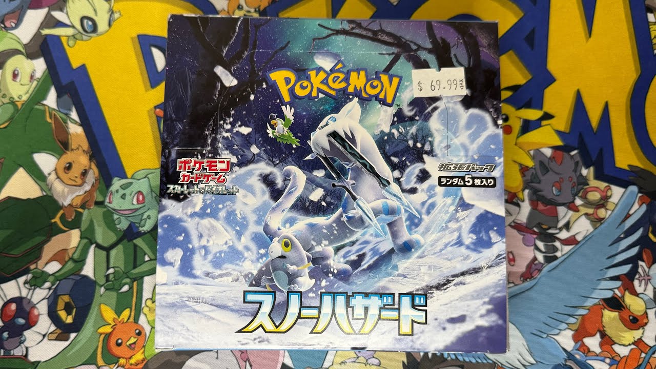 Ripping into a Snow Hazard Japanese Pokemon Booster Box!