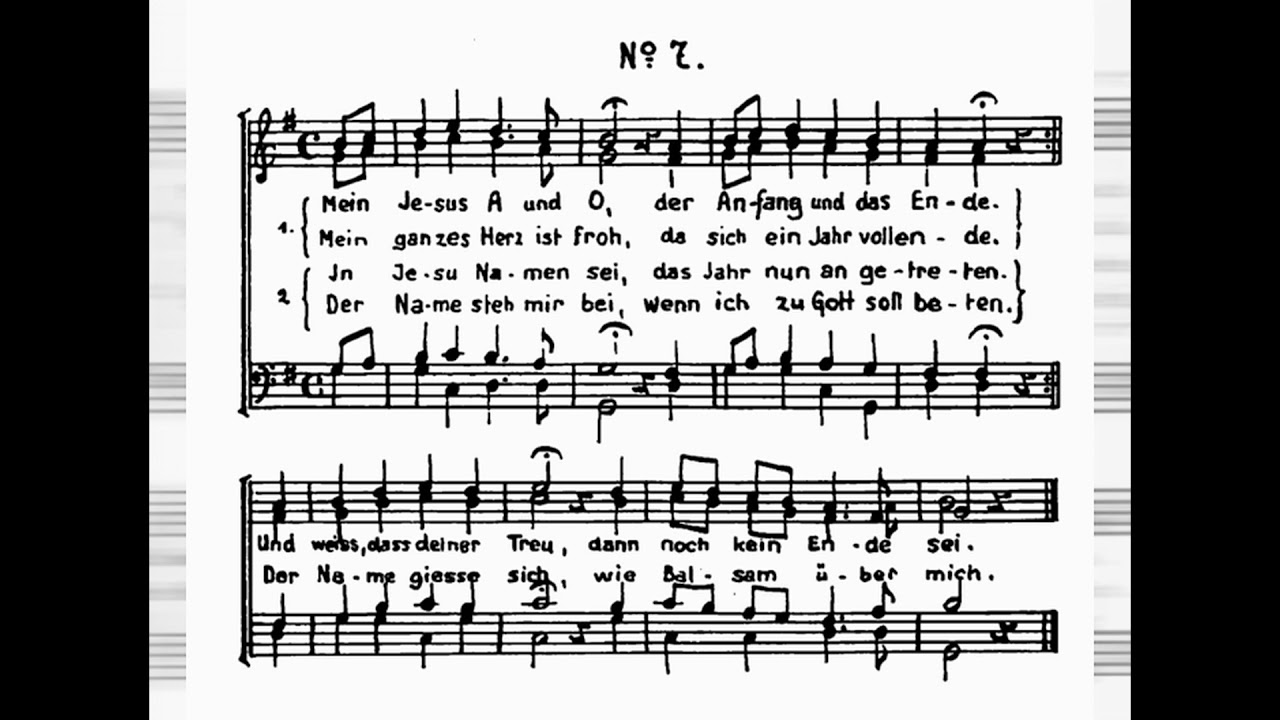 Neujahrssingen Felsberg 1953: Lied 7 Mein Jesus A und O