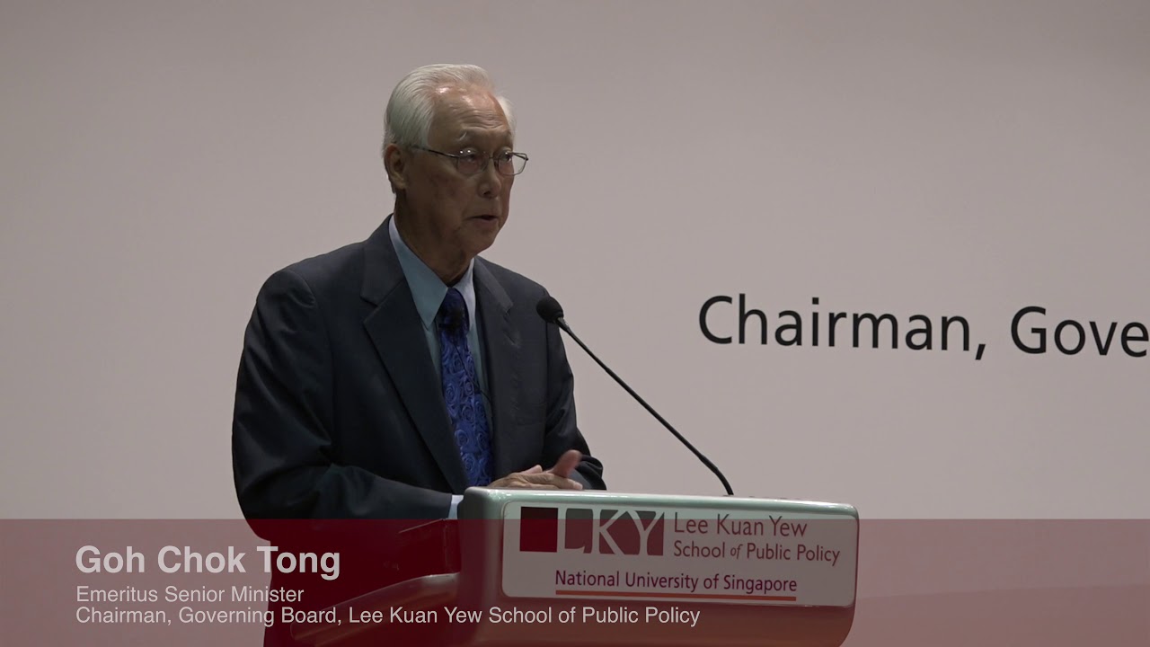 LKYSPP 13th Anniversary Dialogue with Emeritus Senior Minister Goh Chok Tong