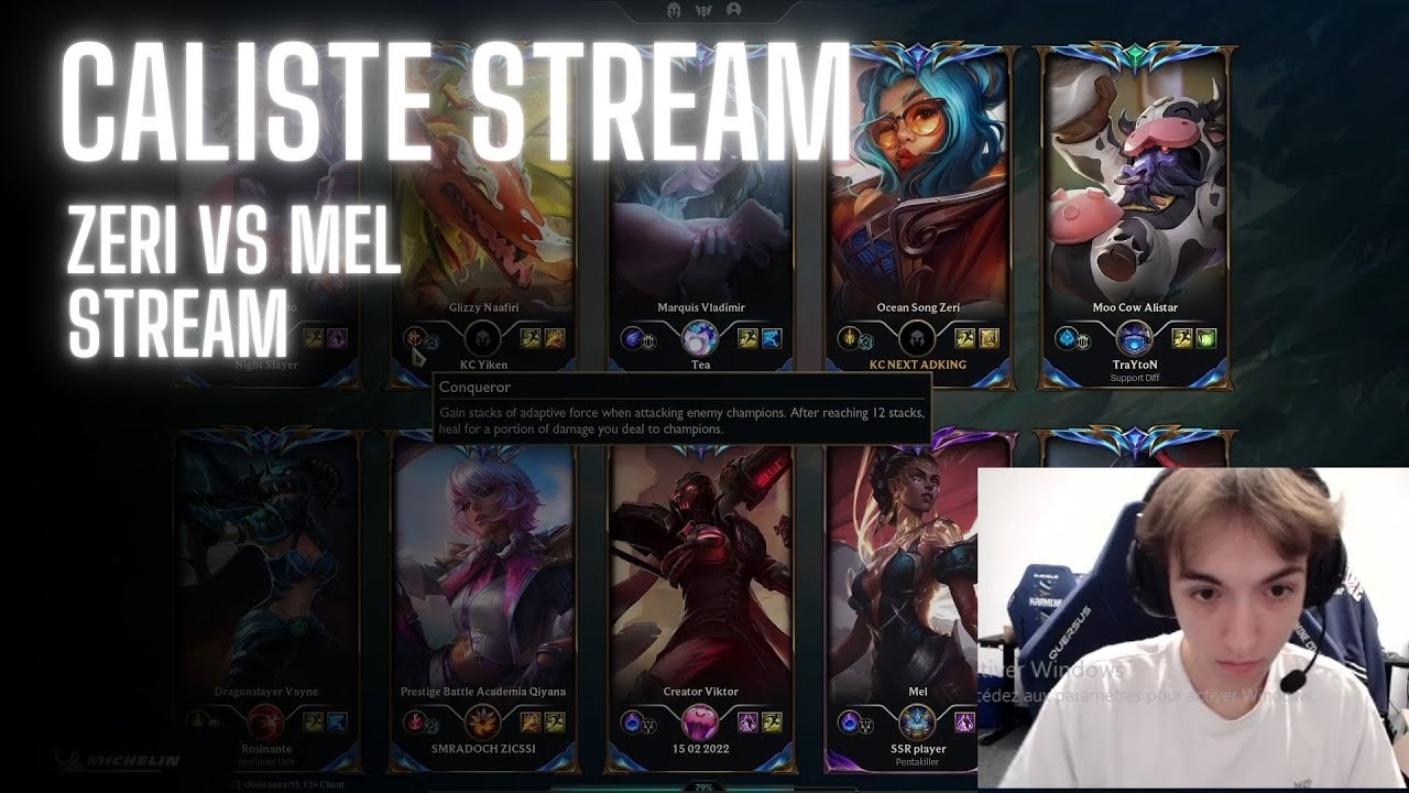 KC Caliste Stream Rank 1 EUW | Caliste Trayton VS Ragner Zicsi | Zeri Vs Mel | Challenger Gameplay