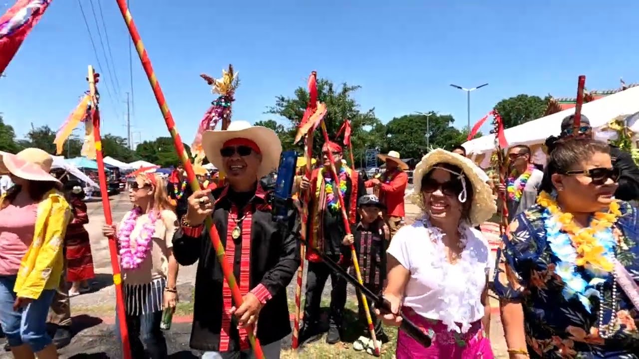 Khmu Irving Texas join celebration Lao New Year in Lao Temple in Irving Texas