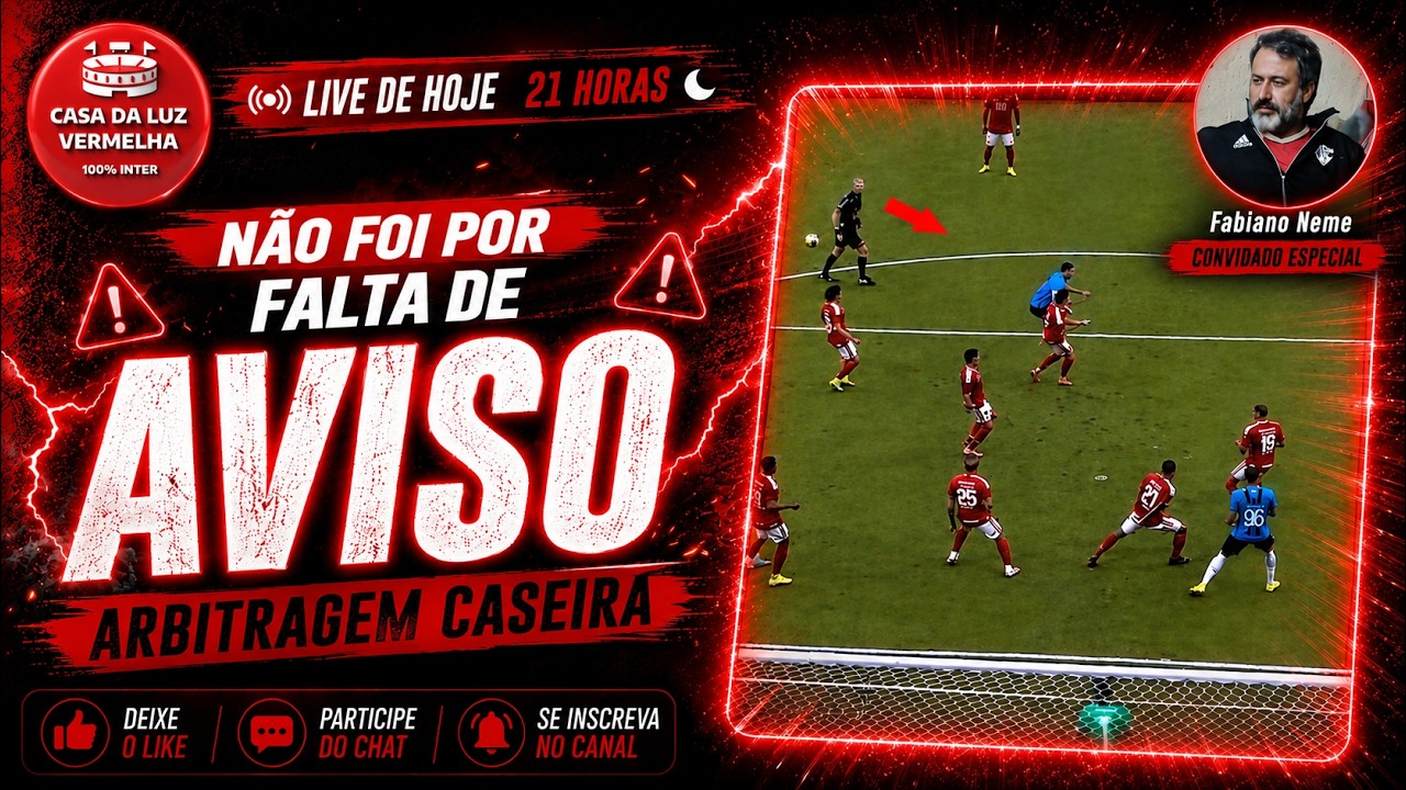 ARBITRAGEM DECIDE - NÃO FOI POR FALTA DE AVISO