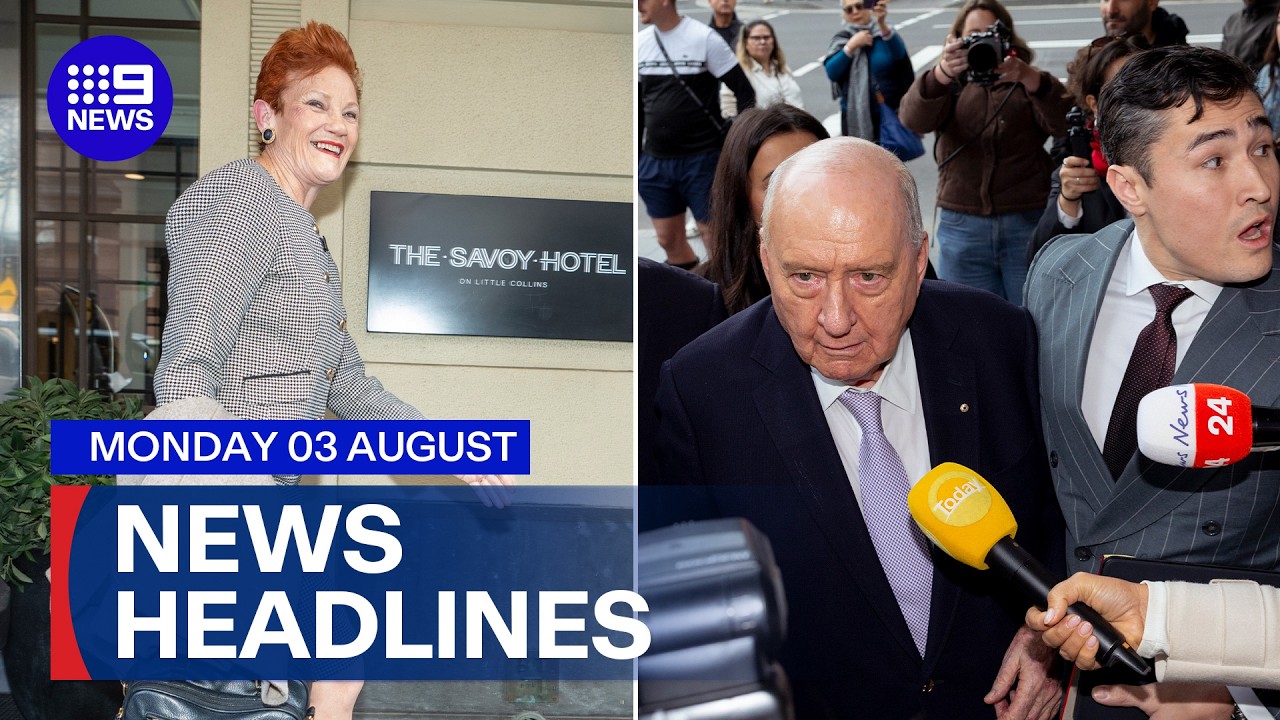 One Nation unveils Victorian candidates; Opening day of Alan Jones trial | 9 News Australia